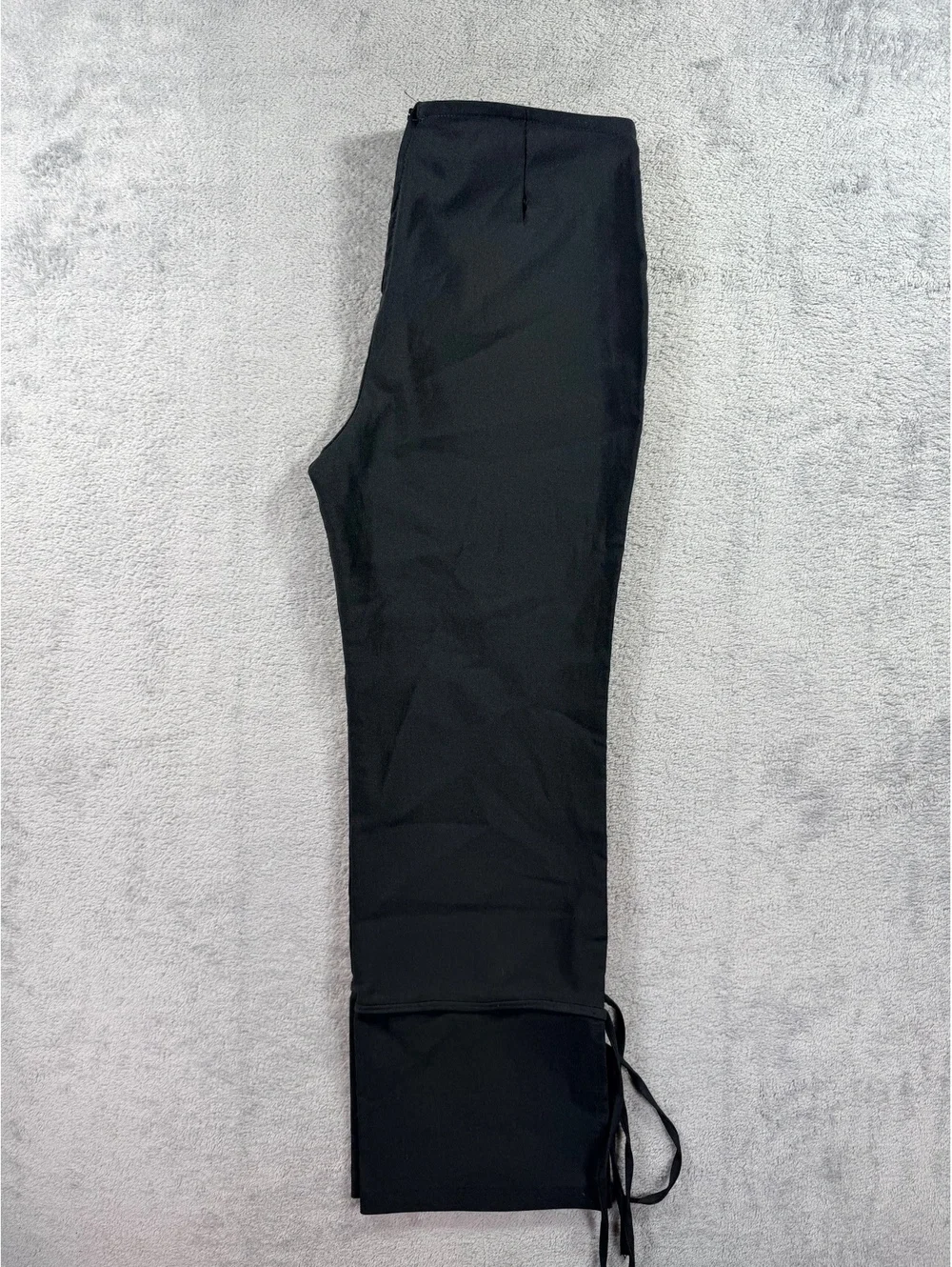 eVent Black Dress Pants with Ankle Ties, Size Medium
